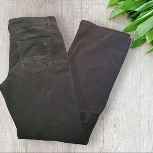 Tommy Hilfiger Corduroy Mid Rise Flare Jeans 12 Black